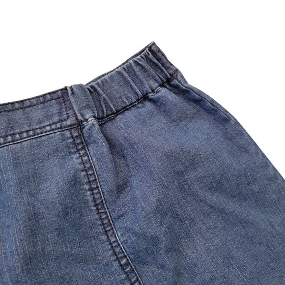 Southern Lady Denim A Line Skirt 20W Yellowstone Western Vintage - Picture 5 of 6